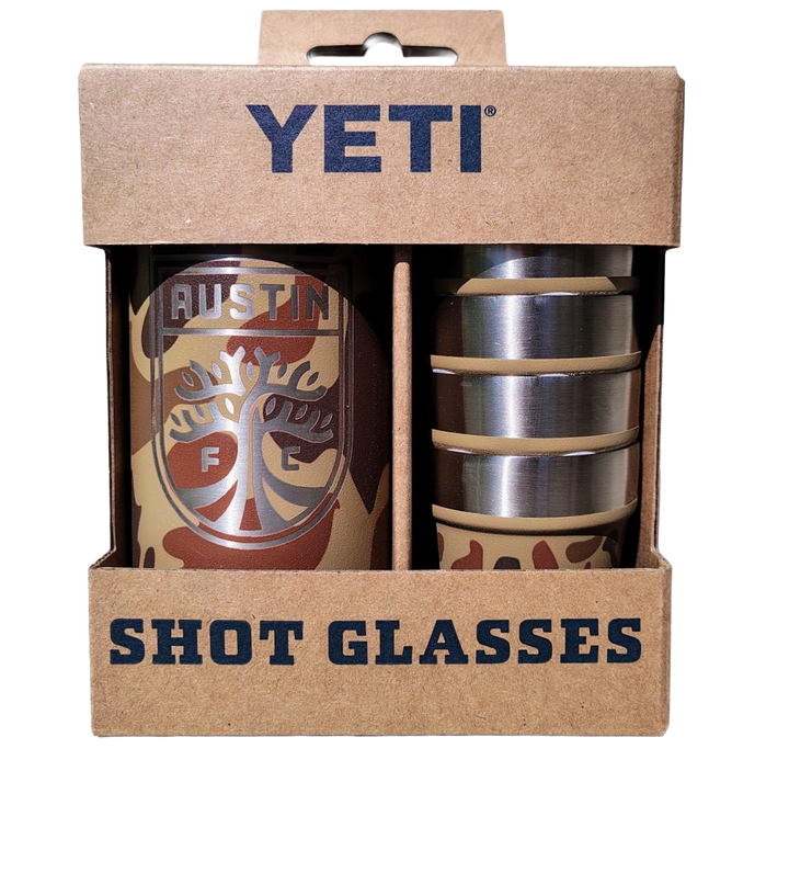 AUSTIN FC YETI CAMO SHOT GLASSES