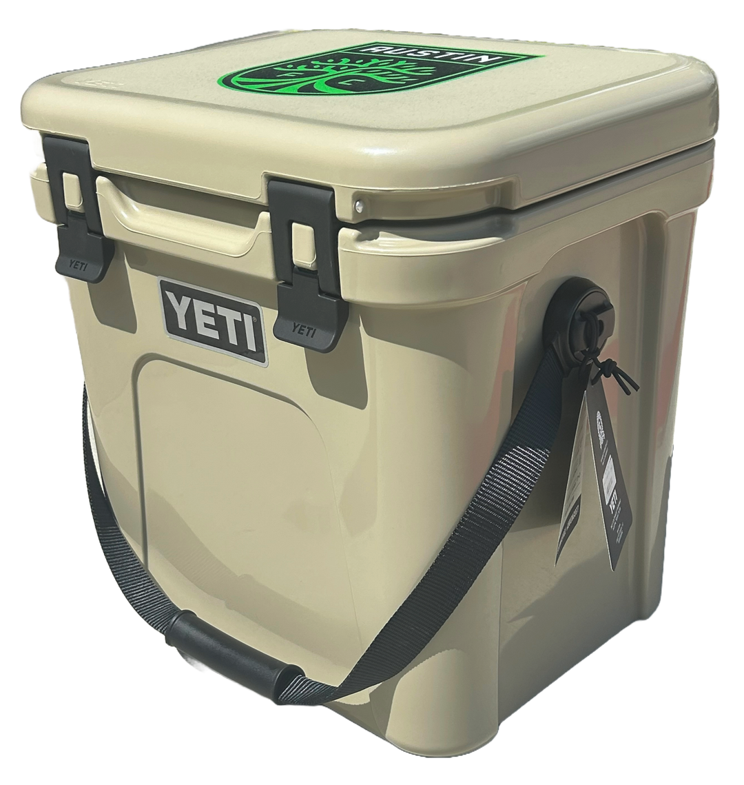 AUSTIN FC YETI ROADIE 24 PRIMARY LOGO TAN