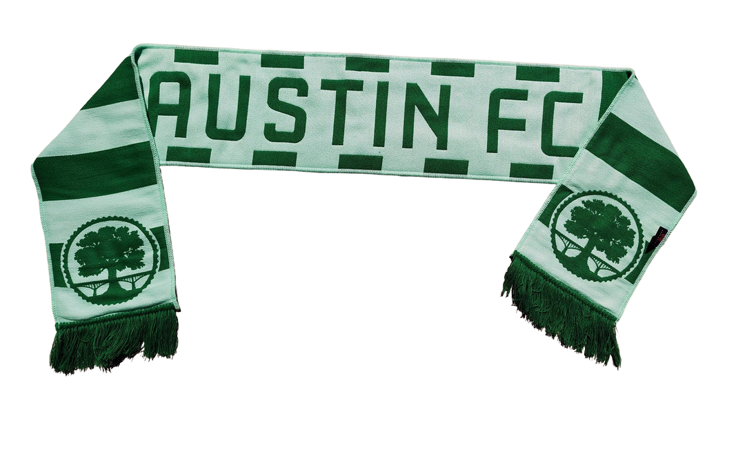 AUSTIN FC GREEN BAR STRIPE SCARF