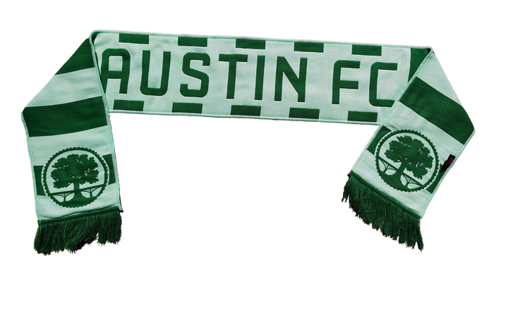 AUSTIN FC GREEN BAR STRIPE SCARF