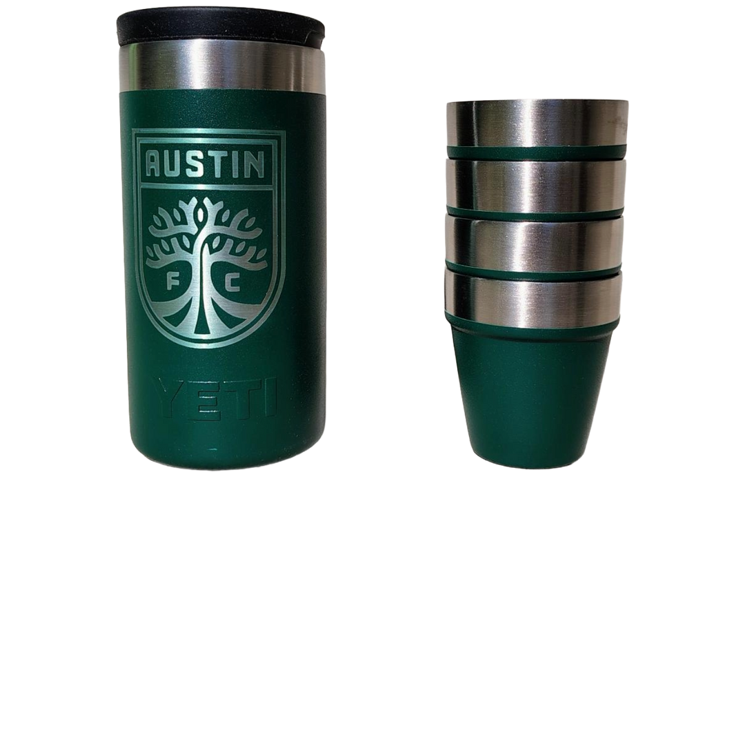 AUSTIN FC YETI BLACK FOREST SHOT GLASSES