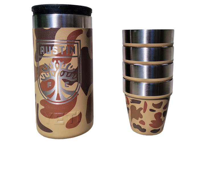 AUSTIN FC YETI CAMO SHOT GLASSES
