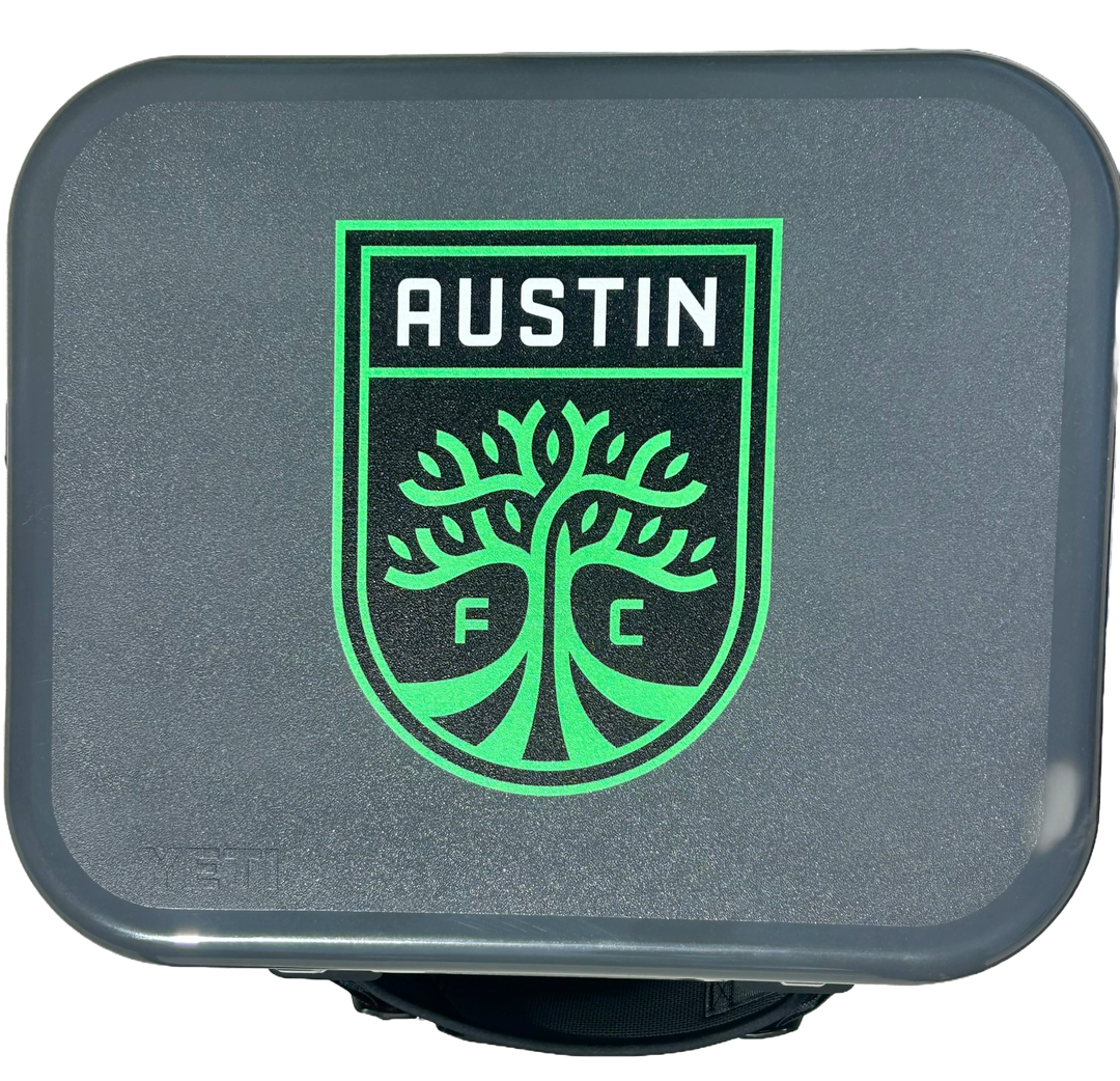 AUSTIN FC YETI ROADIE 24 PRIMARY LOGO CHARCOAL