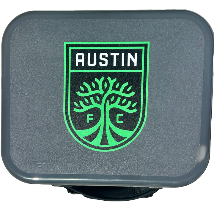 AUSTIN FC YETI ROADIE 24 PRIMARY LOGO CHARCOAL